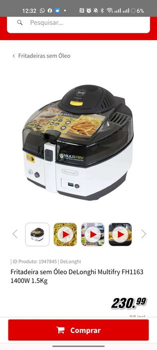 Airfryer Delonghi FH1163