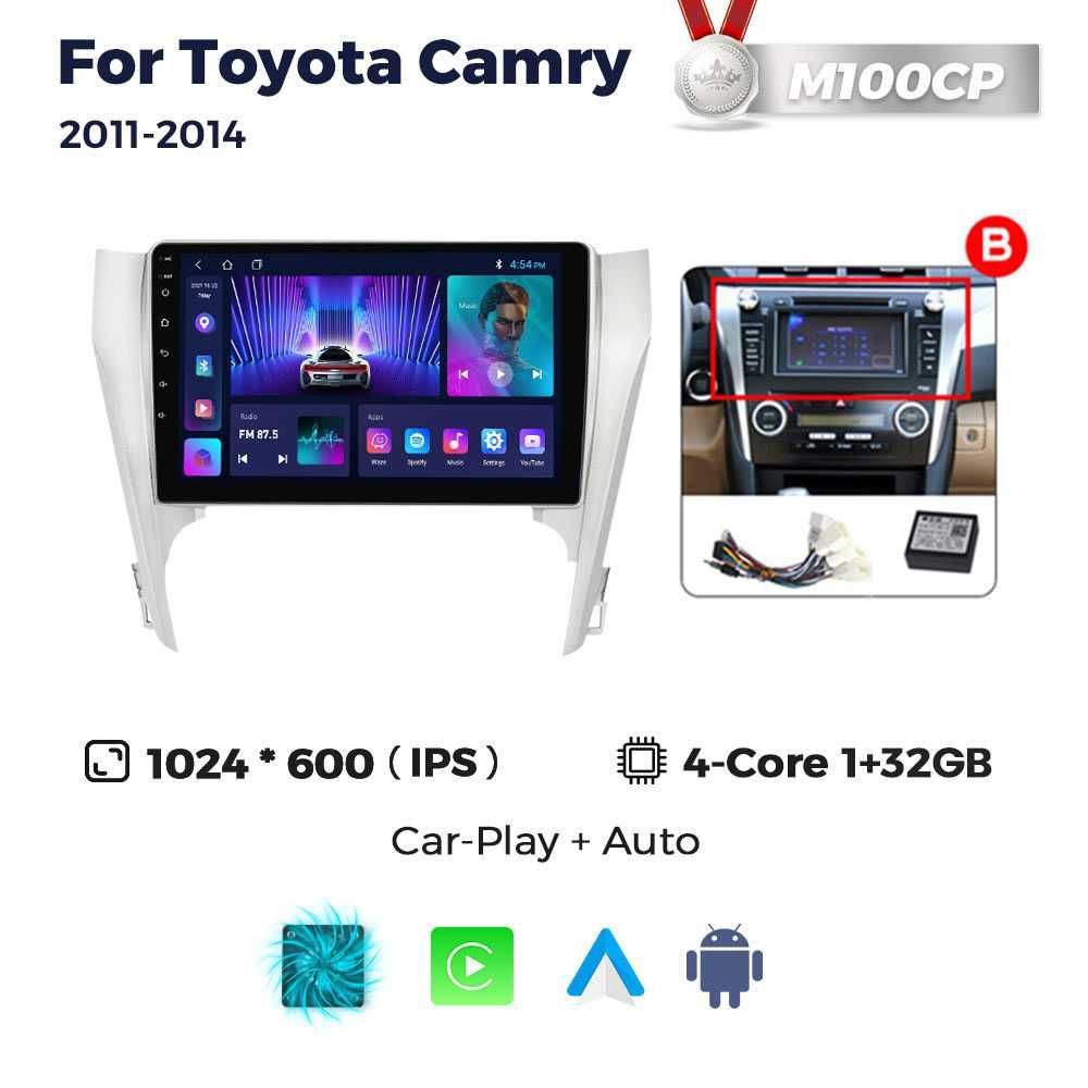 Штатна магнітола TOYOTA Camry 50 55 GPS навігація тойота android