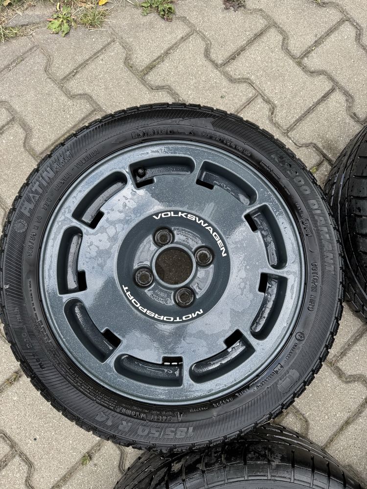 Felgi PIRELLI 4x100 14” 6j et38 VW Golf MK1/MK2