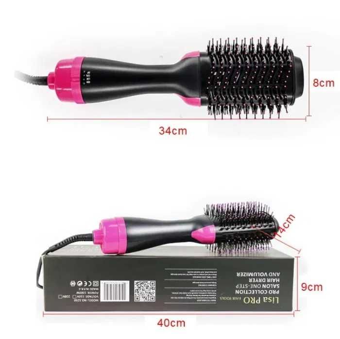 Фен-расческа щетка One Step 3 в 1, стайлер для укладки волос Hot Brush