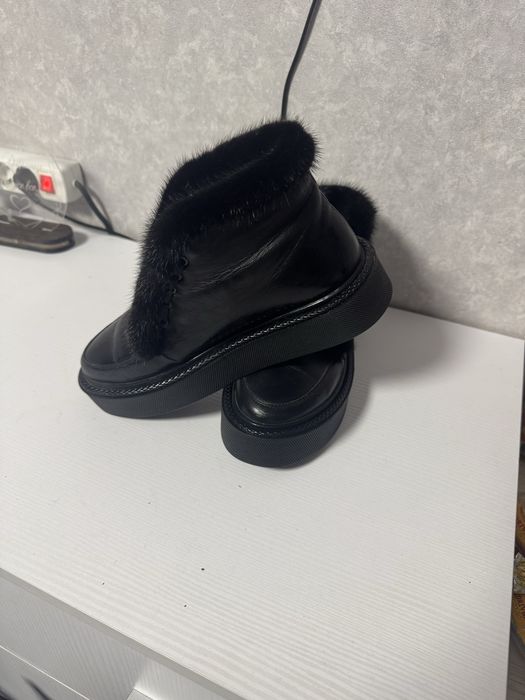 Зимові лофери з хутром норки