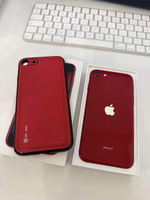 iPhone SE 2022 Red 128gb Idealny Bateria 96% od nowości