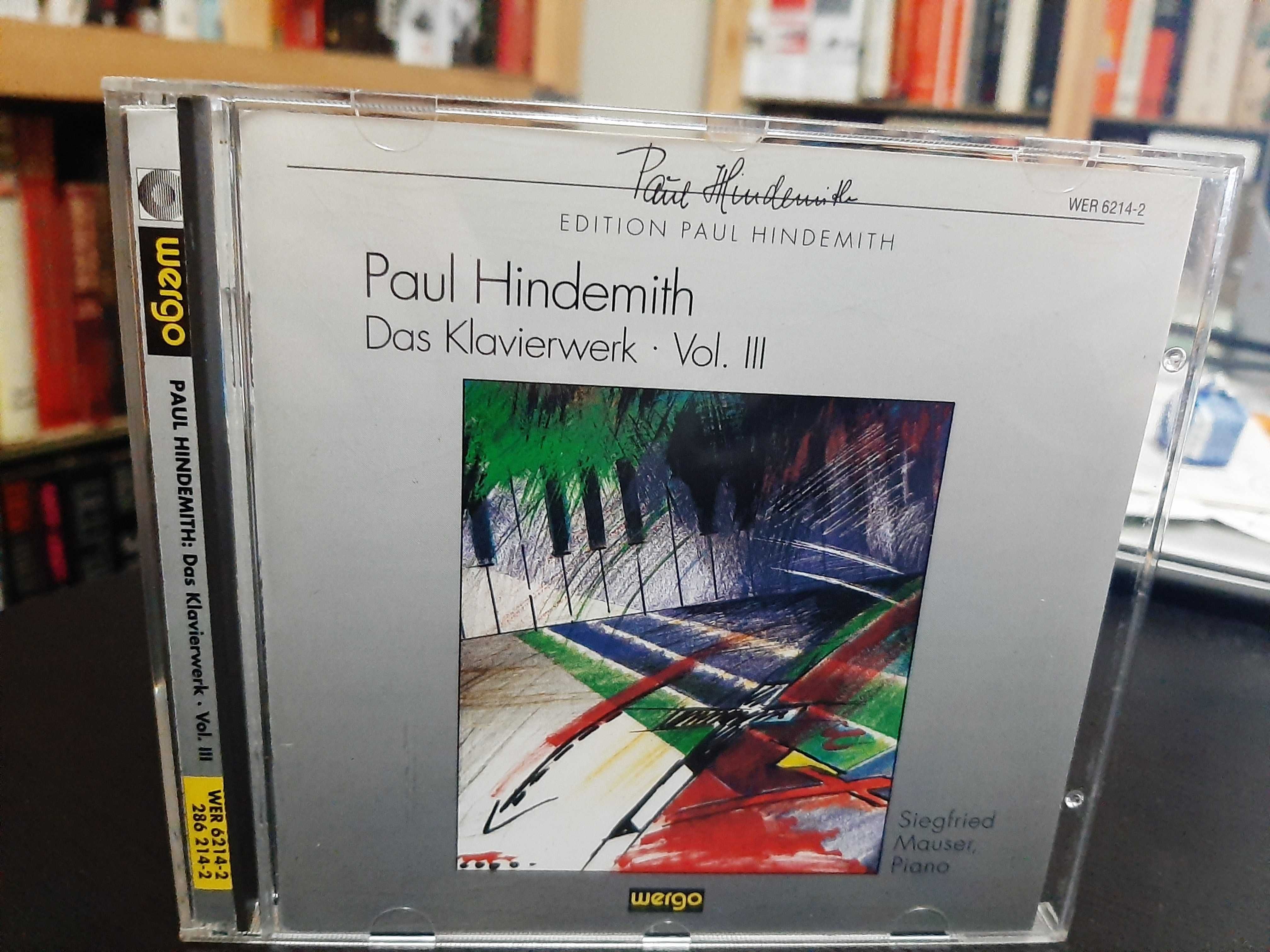 Paul Hindemith - Das Klavierwerk - Vol. III - Siegfried Mauser - WERGO