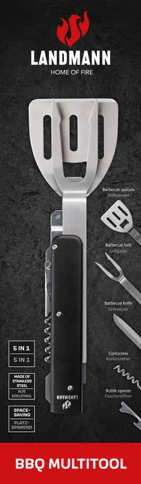 Nowy multitool / sztućce 5w1 Landmann – idealny do grilla 03957