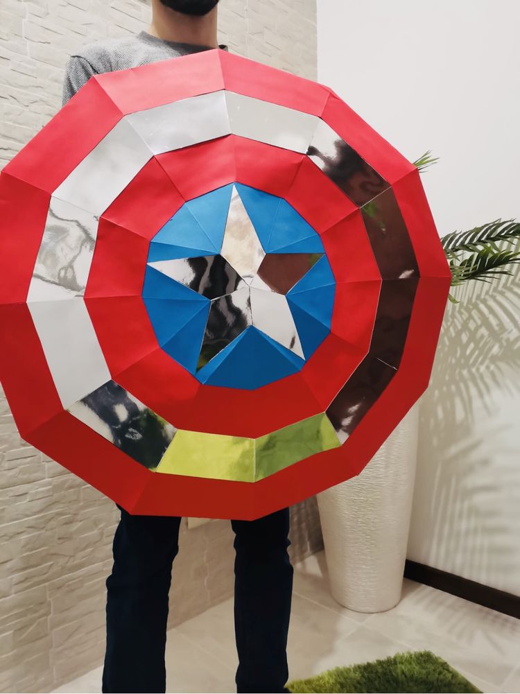 Papercraft Modelo 34 - Escudo Capitão America