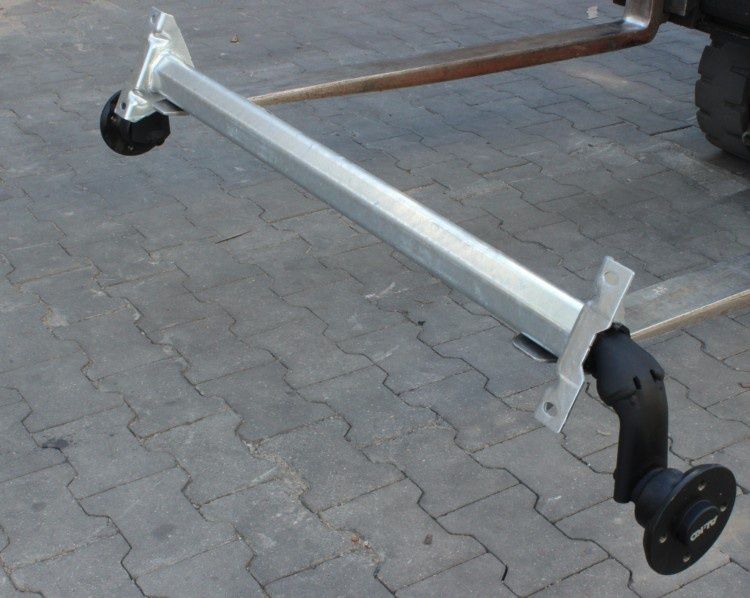 Прицеп торсионная ось, балка, подвеска Кнотт