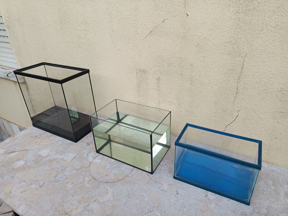 3 aquários várias medidas