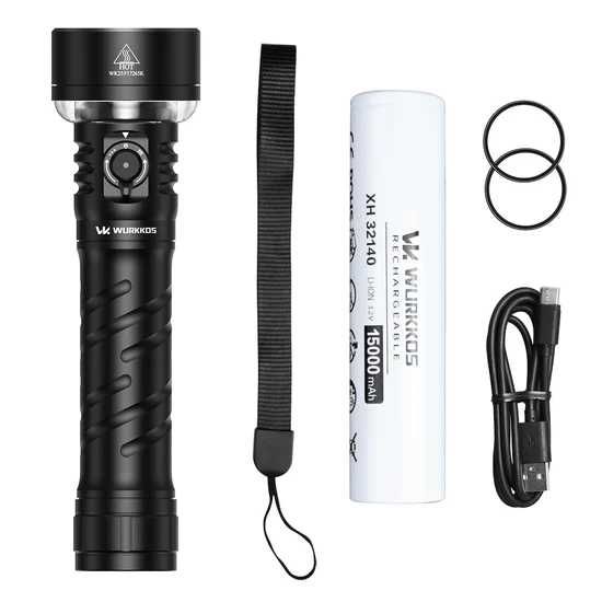 Latarka wielofunkcyjna Wurkkos TS27 3200lm akumulator 15000mA powerban