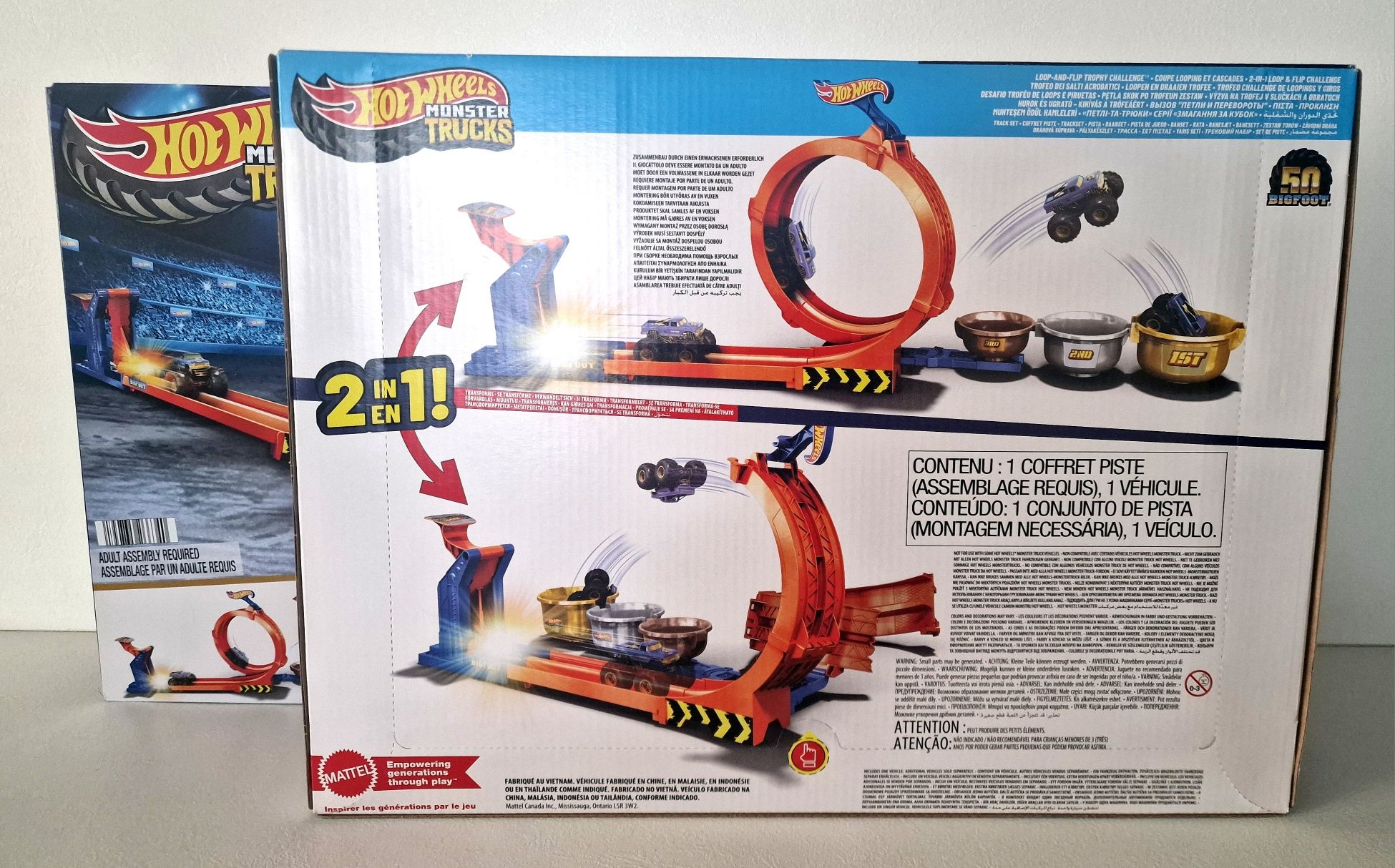 Ігровий набір Hot Wheels Monster Trucks Петлі та трюки (JBX64)
