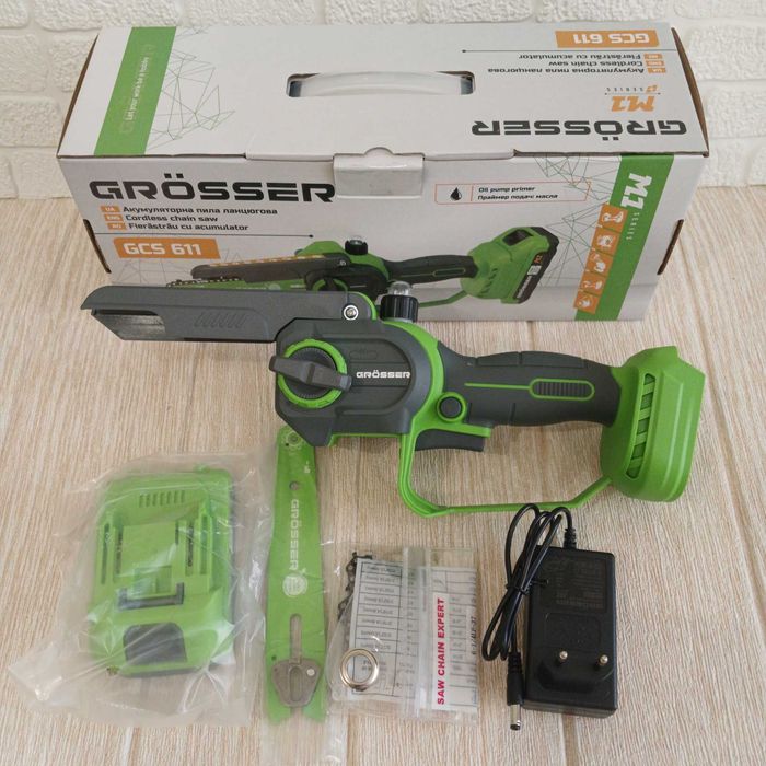 Акумуляторна ланцюгова пила grosser gcs611