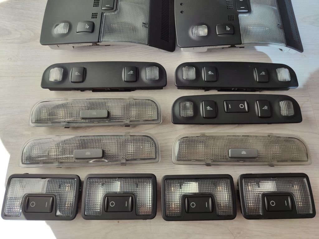 Lampki podsufitki czarne sline Audi A3 S3 A4 S4 B6 B7 Ambiente Avant
