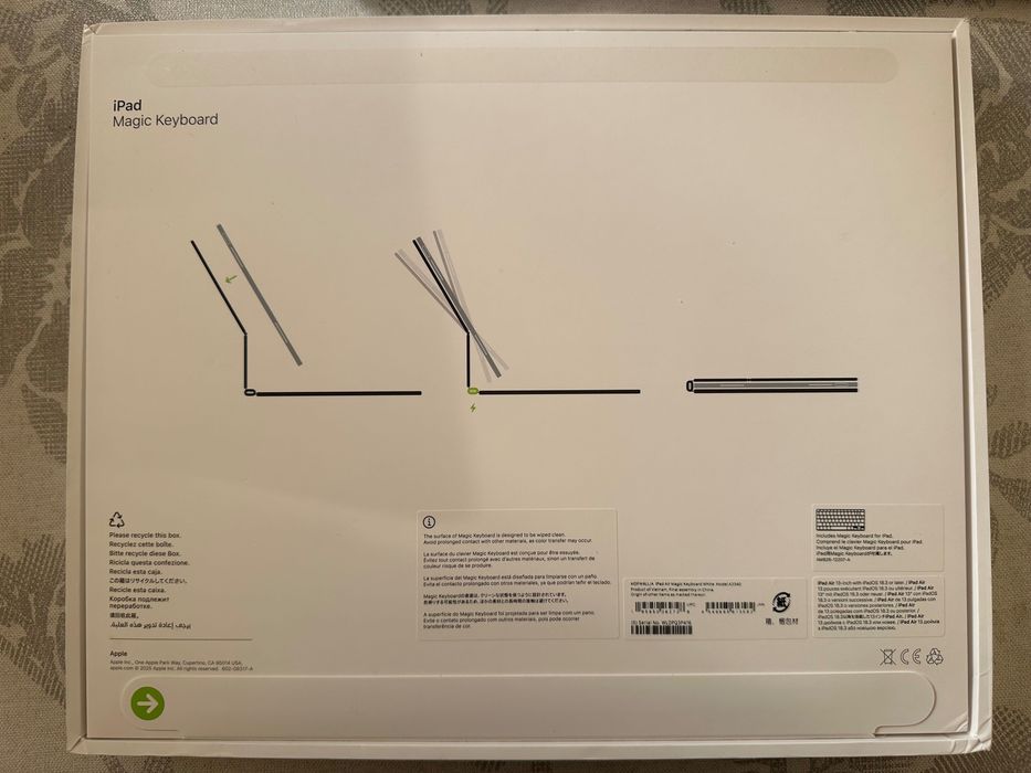 iPad 13 / iPad Air 13 Magic Keyboard MDFW4LL/A Model A3340