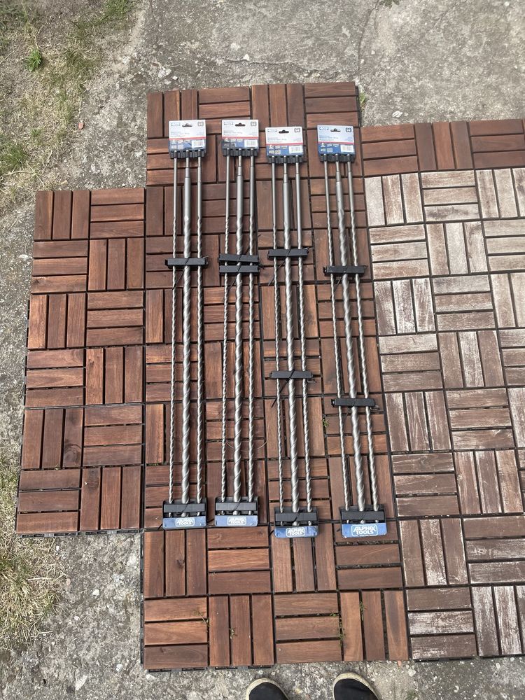 Zestaw wierteł SDS 100 cm Alpha tools 4komplety