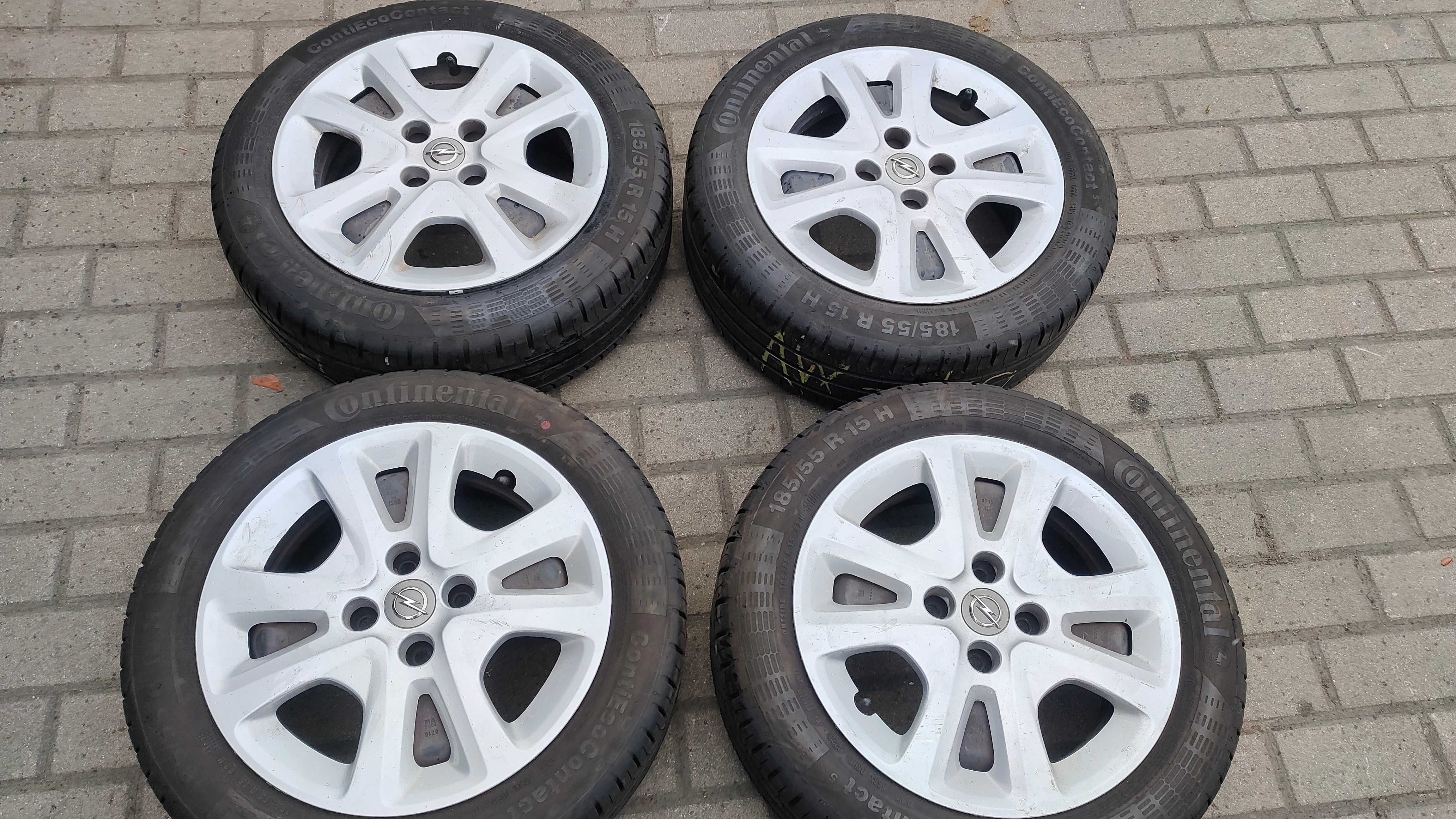 Koła Letnie Opel Adam Agila Karl Corsa 185/55/15 Continental 4x100 15