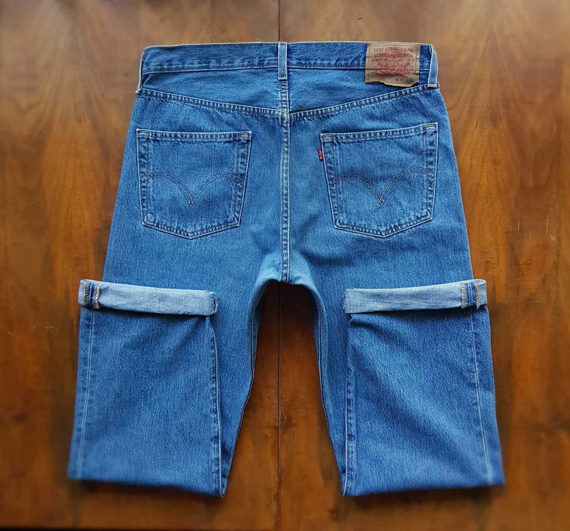 Джинсы (Levis 501) Made in Colombia! W36-L32