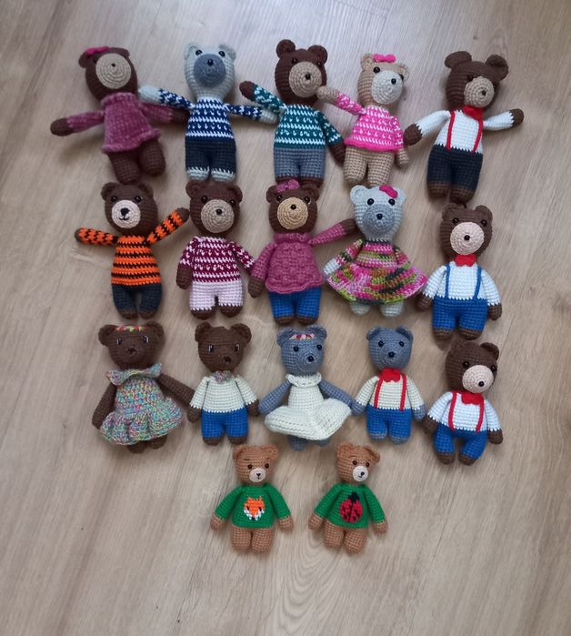 Miś na szydełku Uszatek