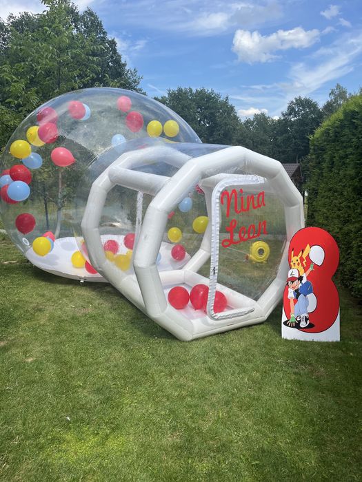 Sprzedam kule z wirujacymi balonami dmuchaniec bialy 4m