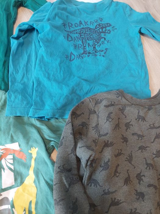 Zestaw bluzek dla fana dinozaurów rozm 128