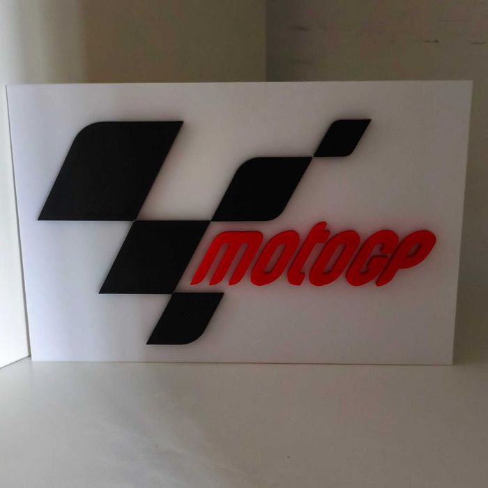 Logo MotoGP decoração desportiva para fãs de motociclismo
