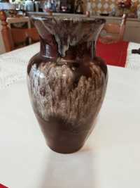 Stara  ceramika Włocławek PRL wazon zima