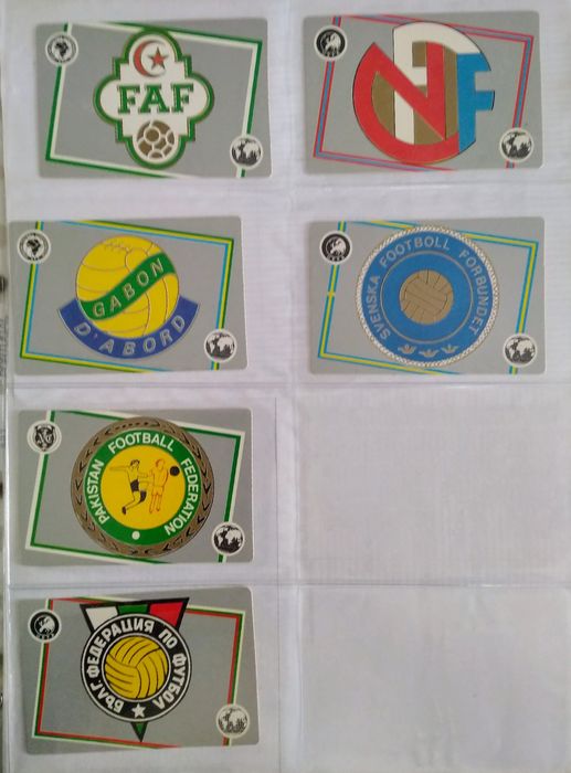 Emblemas de Federações de Futebol do mundo.1987 Calendários