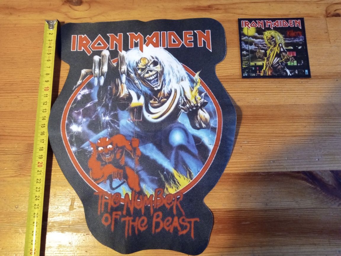 Iron maiden zestaw naszywek rock metal