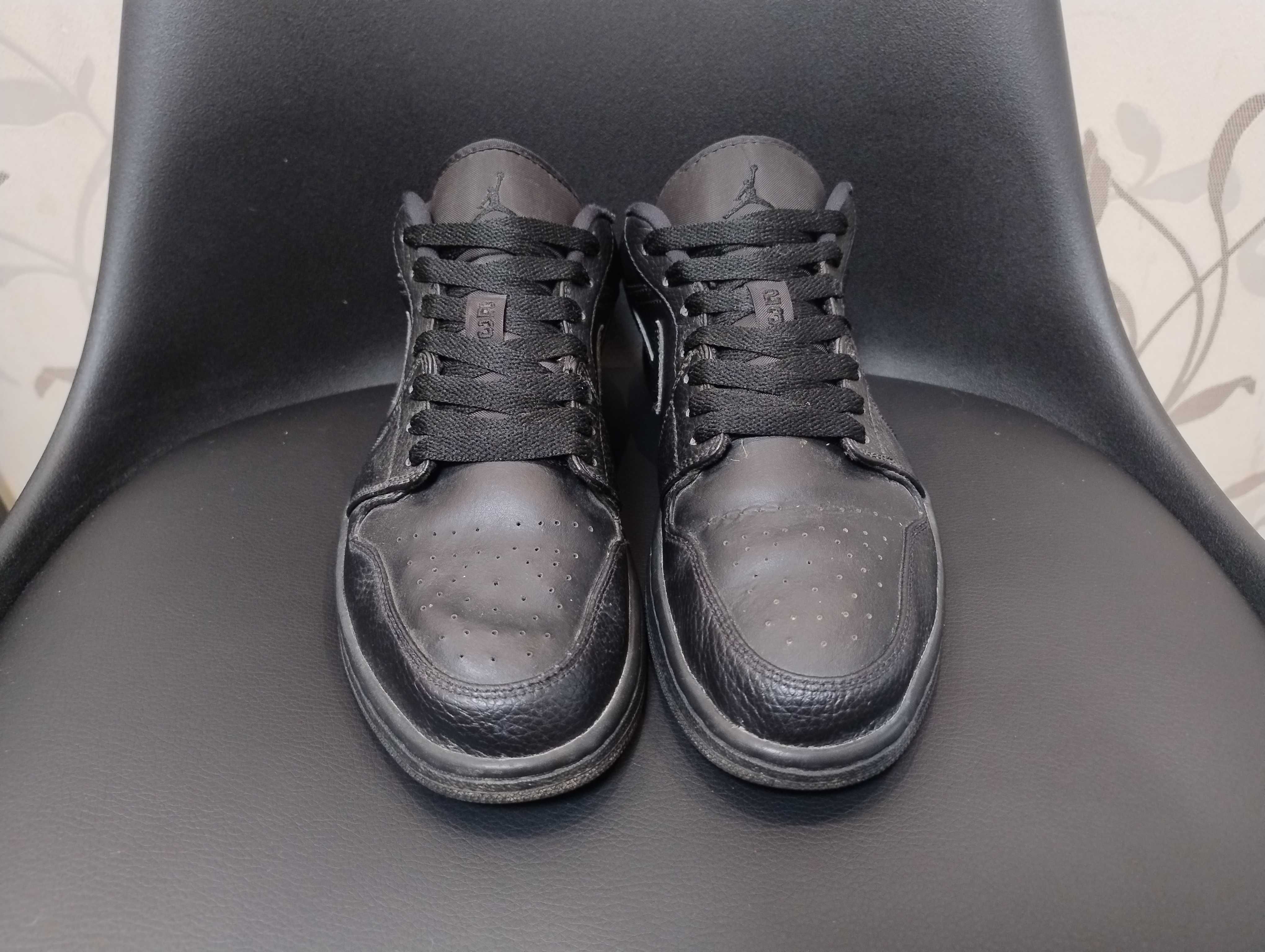 Кроссовки Air Jordan 1 Low Black оригинал