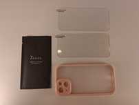 Y172 Etui Silikonowe + Szkło Hartowane Tocol iPhone 15 Różowe