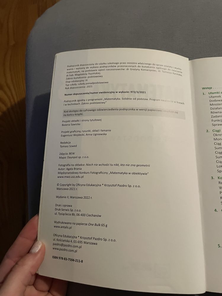 Matematyka 3 podręcznik i zbiór zadań