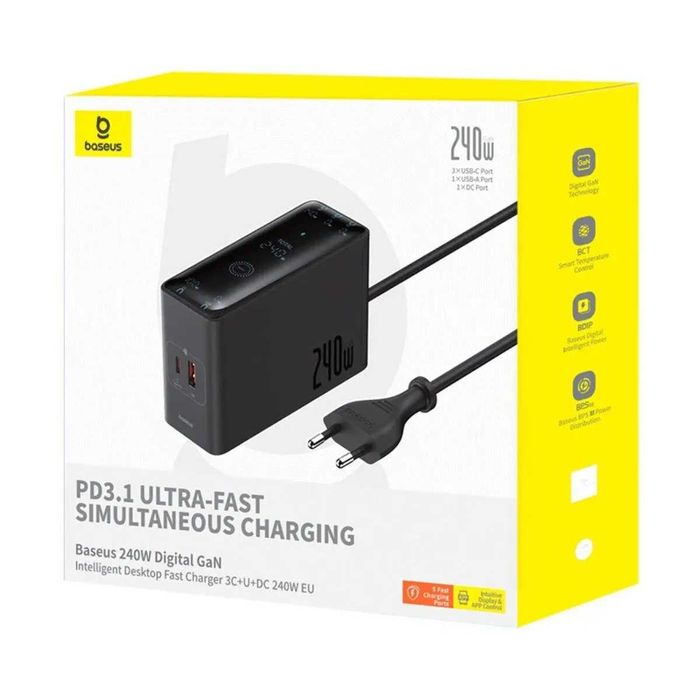 Зарядное устройство Baseus 240W GaN Intelligent Fast Charger Lenovo