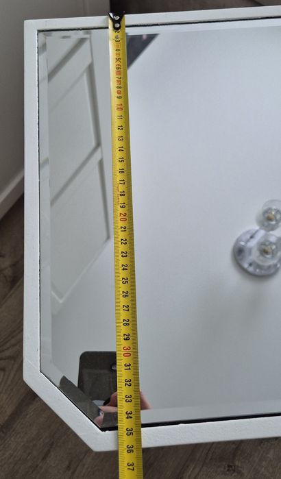 Szafka nocna glamour lustrzana home dwie szuflady głębokie