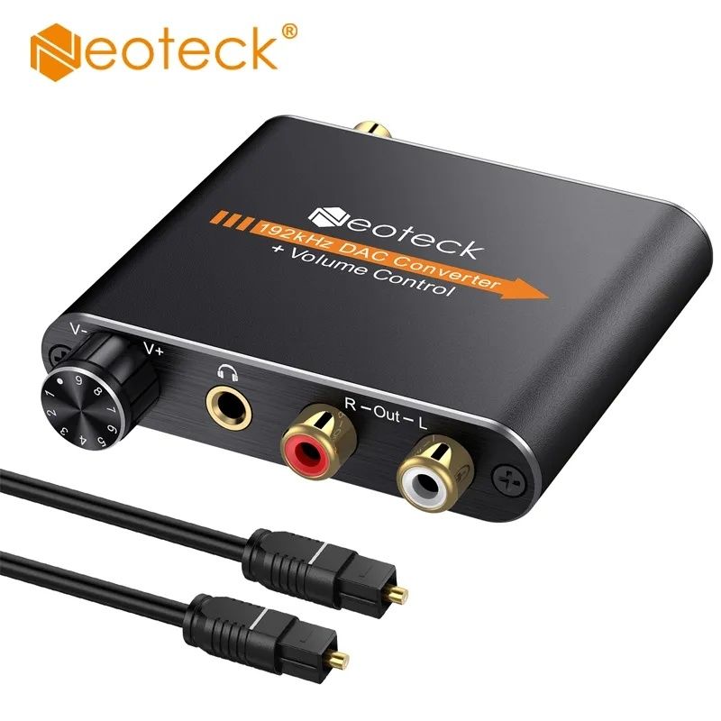 Цифро аналоговый аудио конвертер декодер звука. Neoteck DAC 192 кГц.