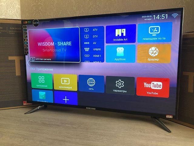 Телевізор 45 дюйми Samsung SMART TV з T2 Wi-Fi Телевизор Самсунг Смарт