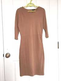 Obcisła sukienka beżowa, Reserved, rozmiar M