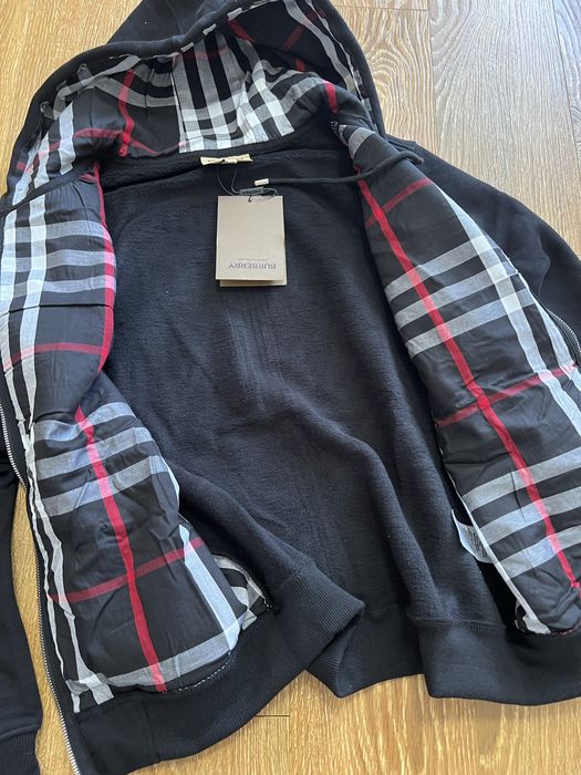 Зіп худі burberry на флісі | кофта барбері худі burberry
