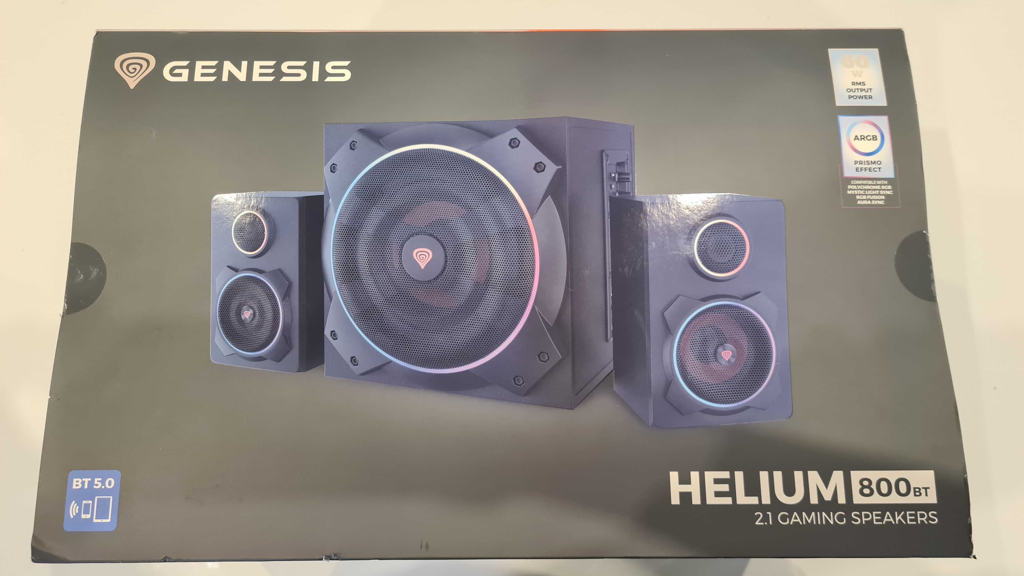 Genesis Głośniki Helium 800BT 60W 2.1 ARGB czarne