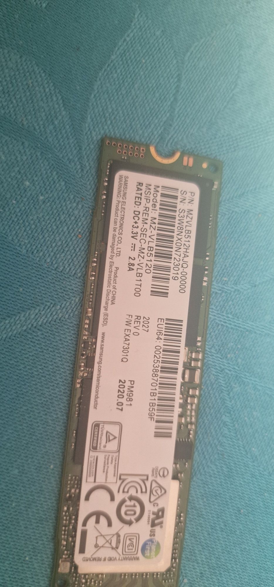SSD NVMe SAMSUNG 512GB