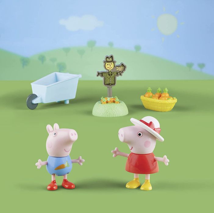 Peppa Pig Пригоди Пеппи  у саду, що росте. Growing Garden