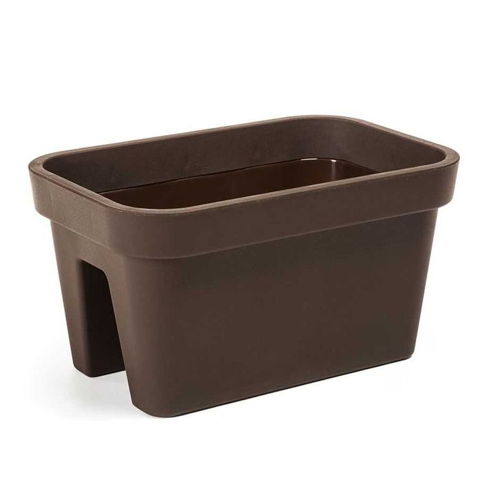 Donica balustradowa Lobelia 45 cm x 29 cm - mokka