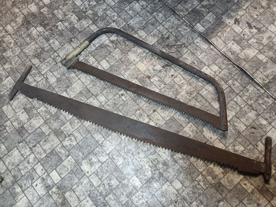 Stare piły 2 szt, ozdoba wnętrz zabytek