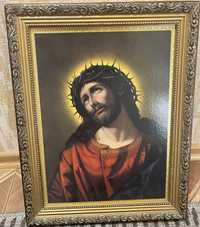 Икона, картина  Иисус в терновом венце 48x37 см.