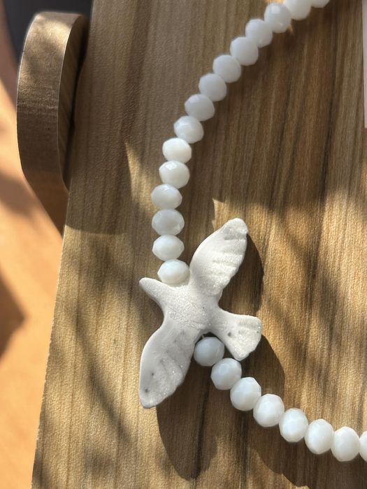 Тренд чокер горлиця,підвіска голуб,намисто пташка