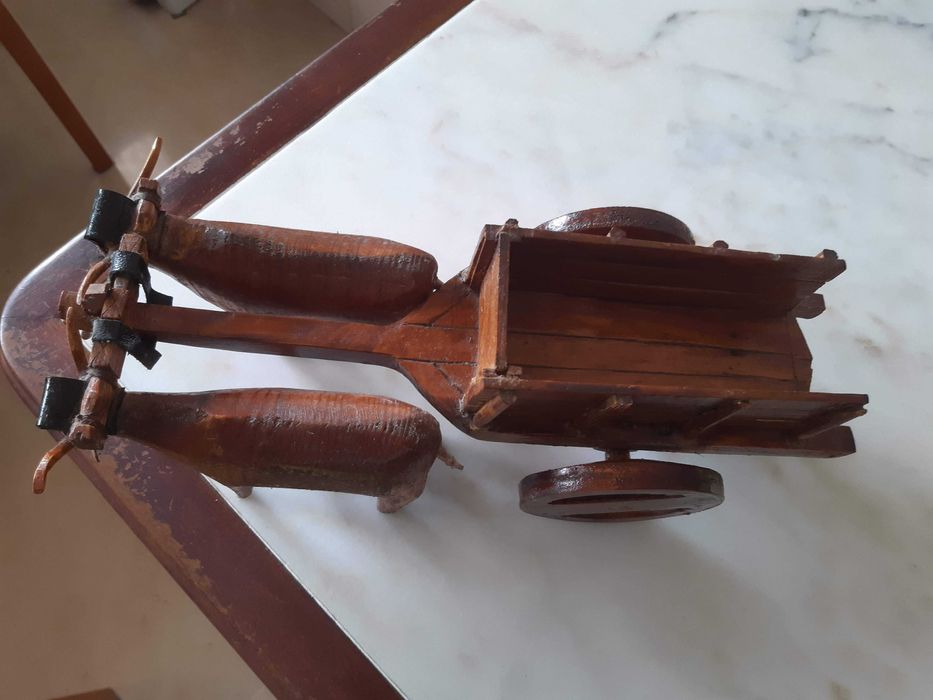 Carro bois, artesanato português madeira, como novo
