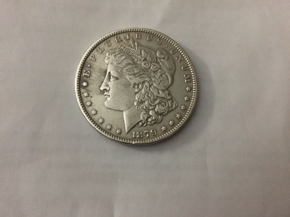 Moeda de dólar 1879 s morgan silver