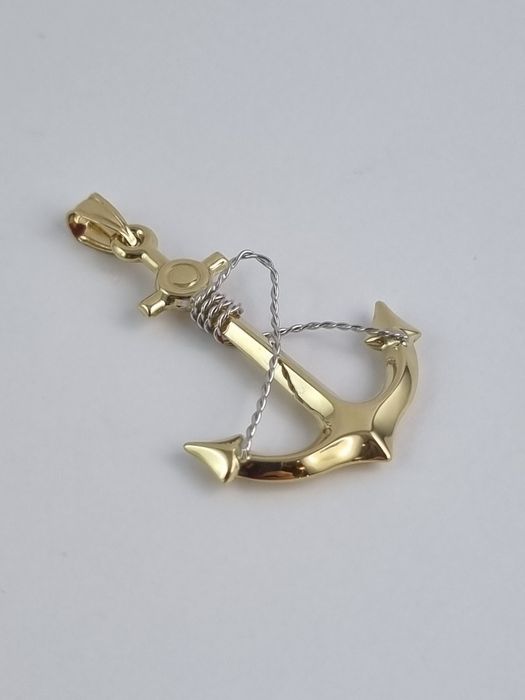 Zawieszka złota kotwica 14k Au.585 nowa unisex
