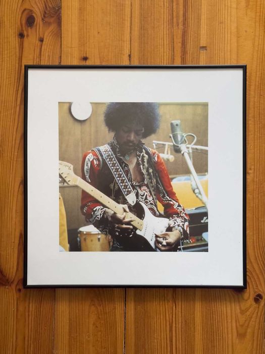 Jimi Hendrix Studio Obraz w ramie Art print 40x40 cm