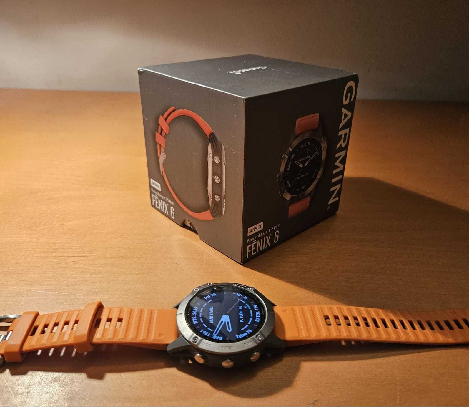 Zegarek Garmin Fenix 6 Sapphire