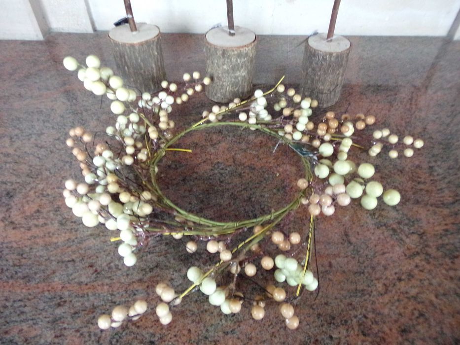 Choinka filz Wianek Świąteczny stroik X-Mas Home & You Skandi Hygge