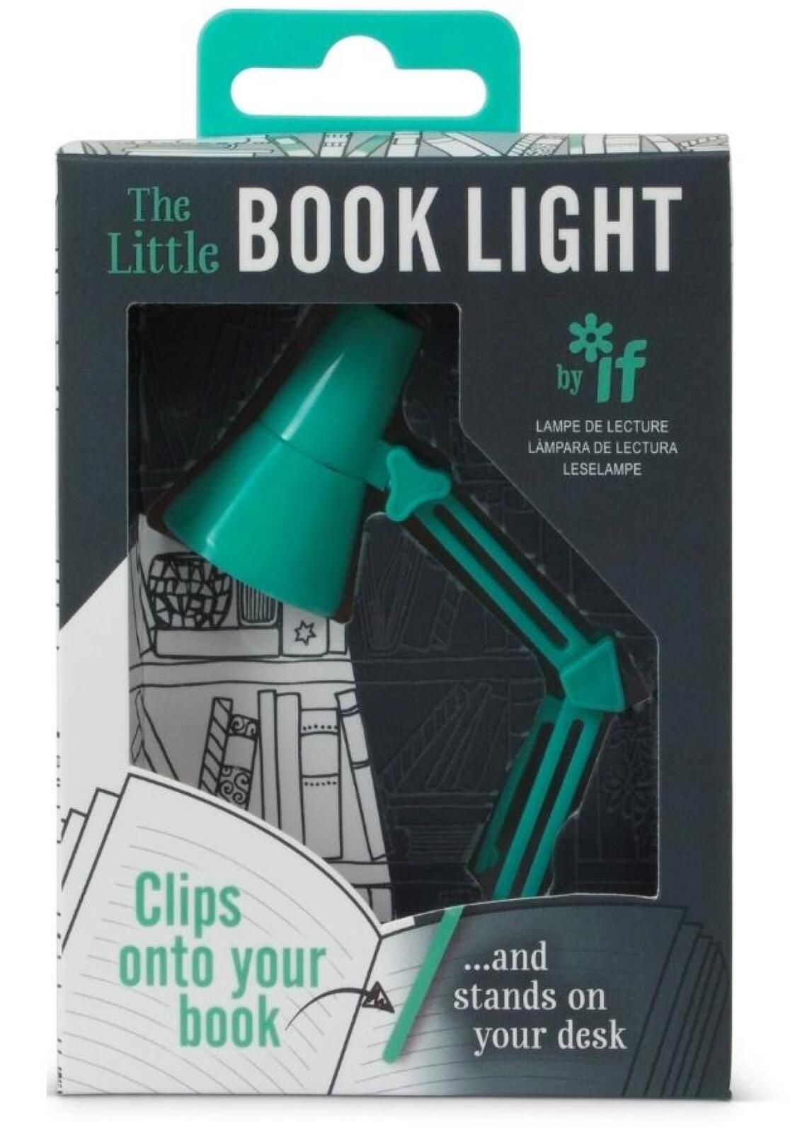 The Little Book Light Lampka do książki miętowa If pudełko,13,5x8,