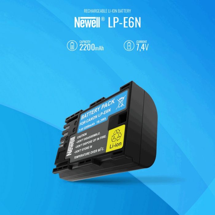 Батарея Newell LP-E6N для Canon R,R5,R6,R6II. Гар24 міс.